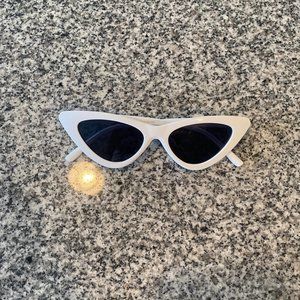 White Cat Eye Sunglasses